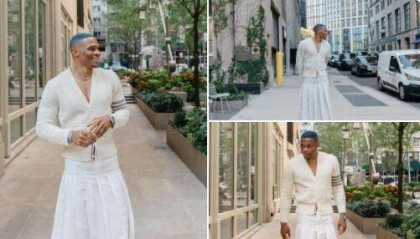 一身白裙惹争议 韦少：休赛期太无聊 得搞点东西